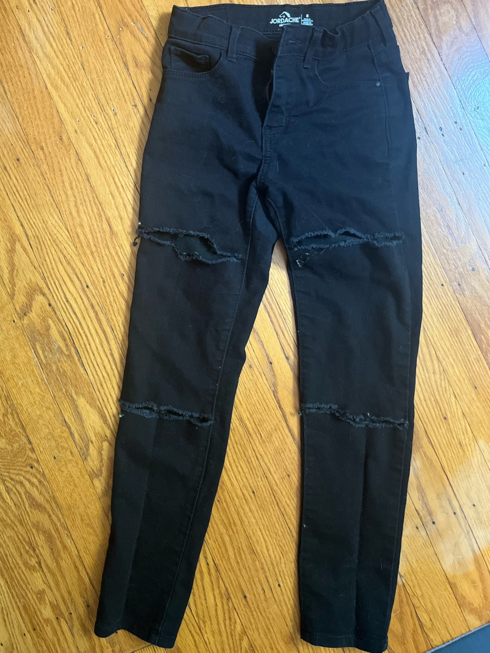Jordache Girl’s Black Skinny Ripped Jeans